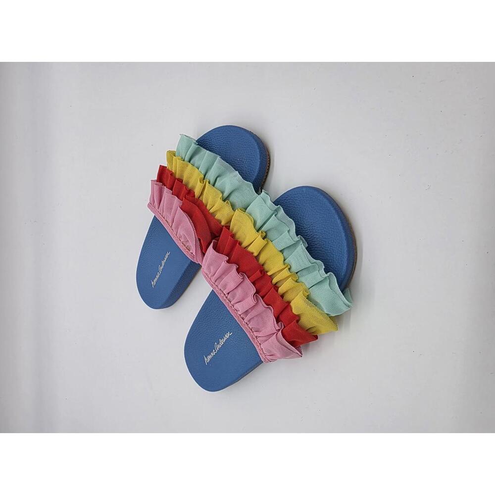 Hanna Andersson - EUC - Girls Size 12T - Rainbow Slide Sandals